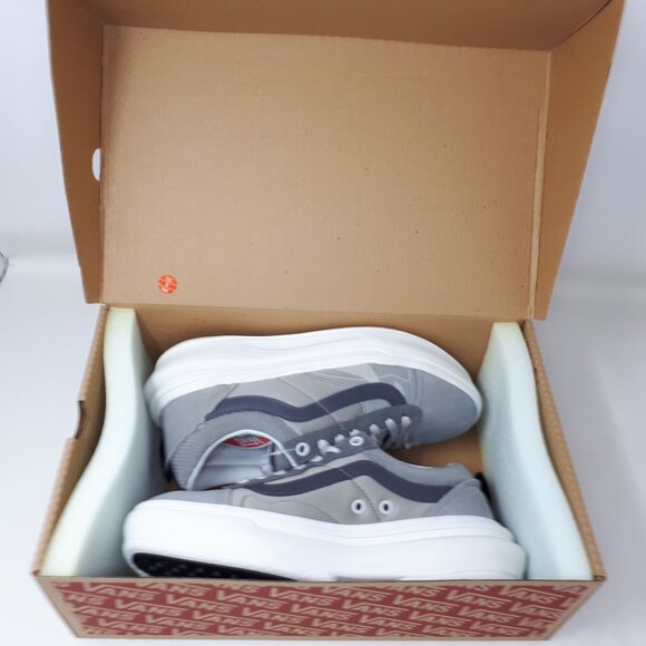 Vans Old Skool Overt CC Stacked Platform Shoe Sneaker Lux Gray White Womens 9 US - Picture 12 of 12